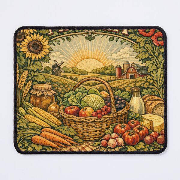 Item preview, Vintage Farmer Market poster designed and sold by hollycooper.