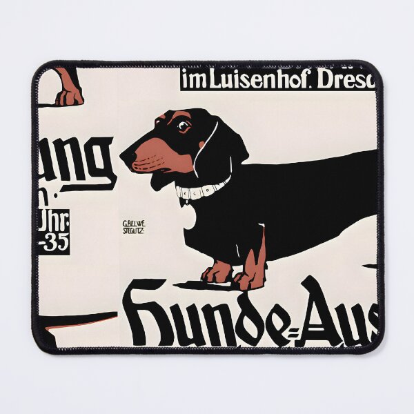 Item preview, German Dog Show Dachsund Poster 1905 designed and sold by Jon-Baran.