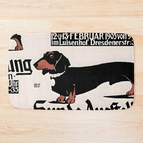 Item preview, German Dog Show Dachsund Poster 1905 designed and sold by Jon-Baran.