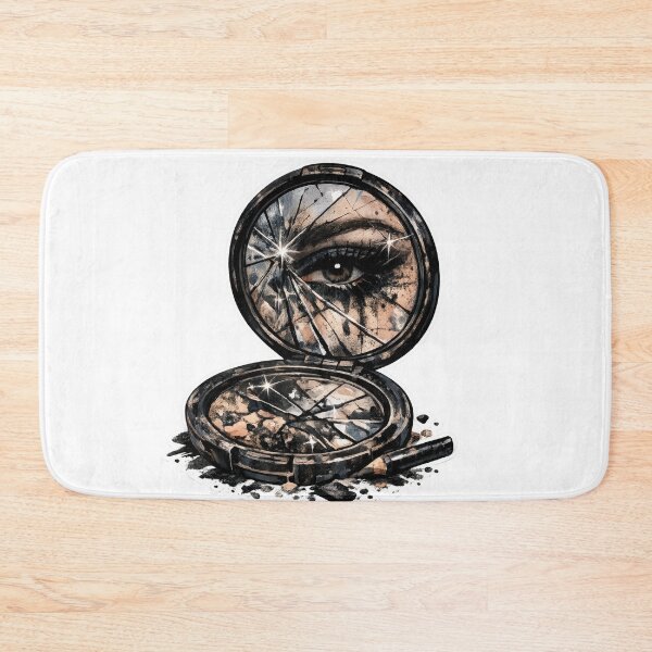 Item preview, Cracked Compact Mirror with Reflected Eye designed and sold by jgvisualarts.