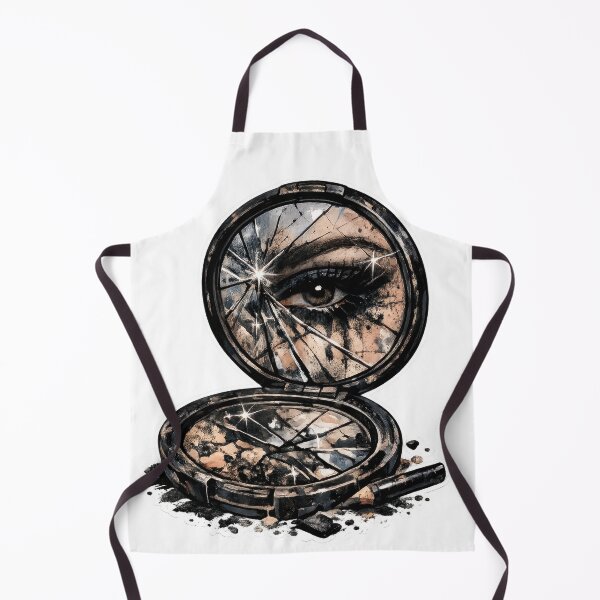 Item preview, Cracked Compact Mirror with Reflected Eye designed and sold by jgvisualarts.