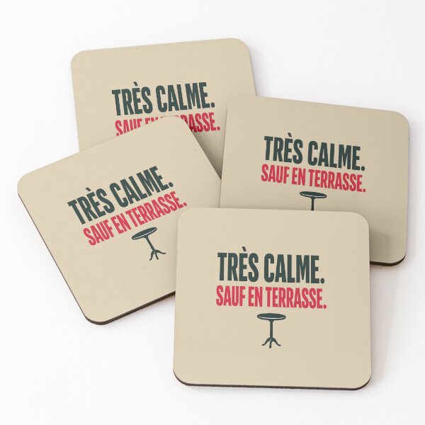Item preview, French Terrace Humor Shirt – Très Calme Sauf En Terrasse designed and sold by POD DYNASTY.