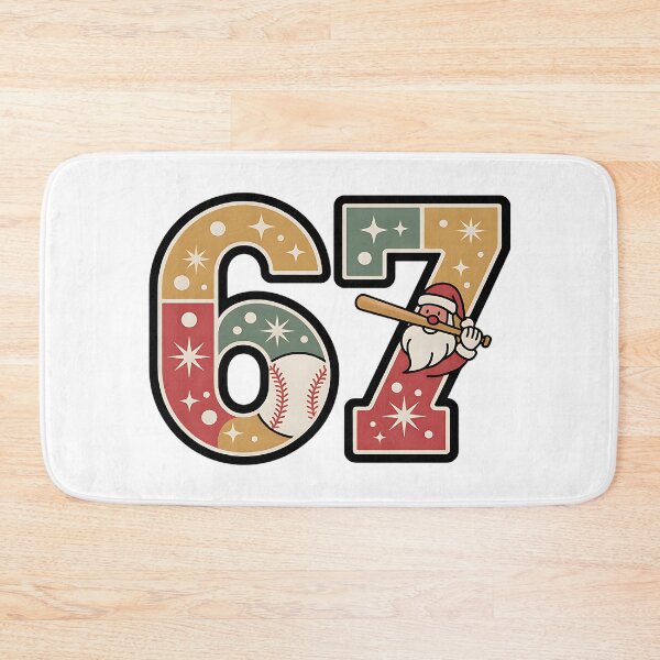 Item preview, santa baseball christmas meme six seven humor designed and sold by ArtDesignTp.