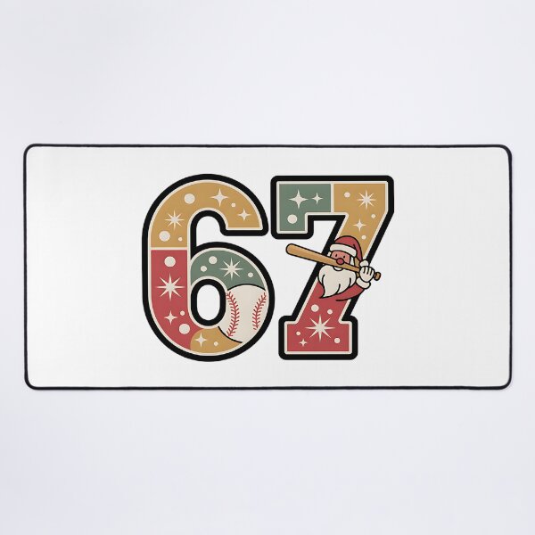 Item preview, santa baseball christmas meme six seven humor designed and sold by ArtDesignTp.