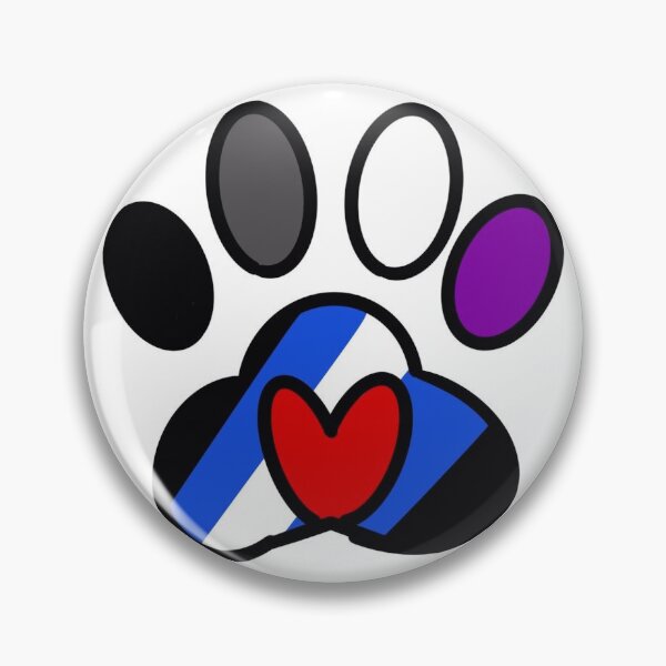 Item preview, Asexual puppy paw designed and sold by Ears tails and toebeans.