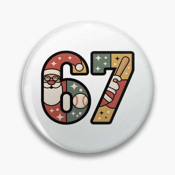 Item preview, funny christmas baseball santa six seven vibe designed and sold by ArtDesignTp.