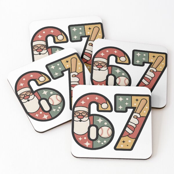 Item preview, funny christmas baseball santa six seven vibe designed and sold by ArtDesignTp.