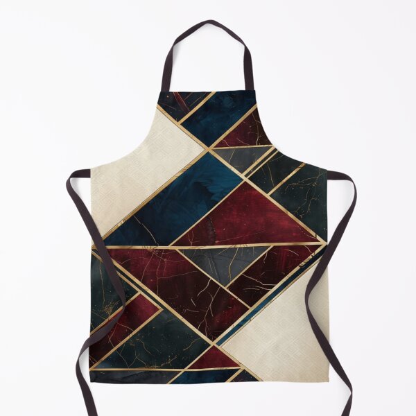 Item preview, Modern Geometric Marble Mosaic with Gold Inlay designed and sold by Remix Vision.