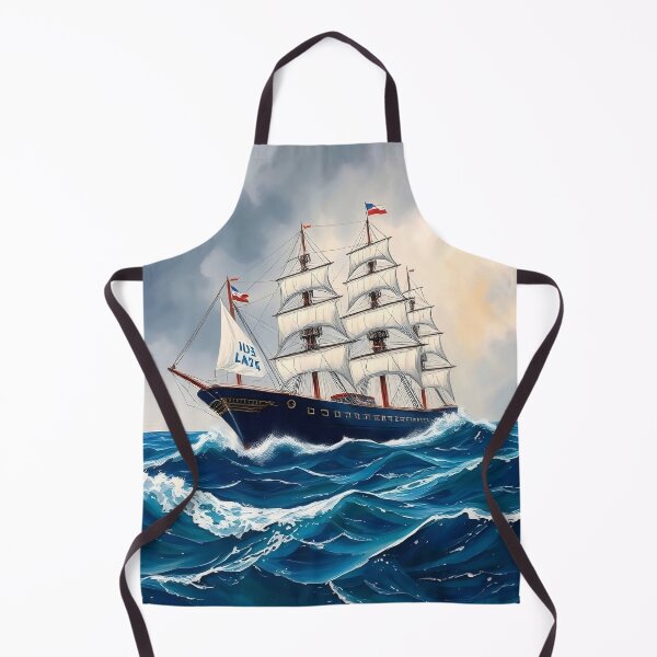 Item preview, Majestic High Seas: Vintage Clipper Ship Painting designed and sold by Serene Strokes Art.