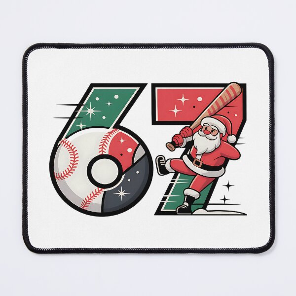 Item preview, six seven santa baseball funny festive graphic designed and sold by ArtDesignTp.
