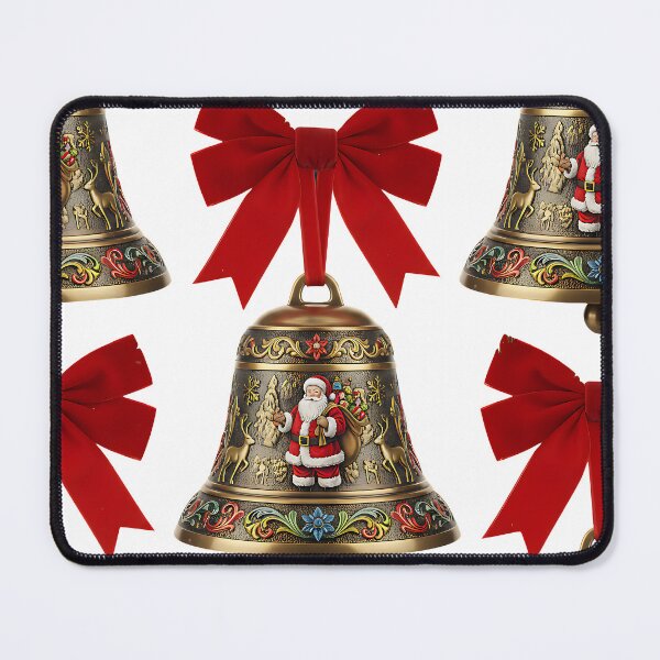 Item preview, Christmas bell with Santa Claus picture designed and sold by Nalimkibard.