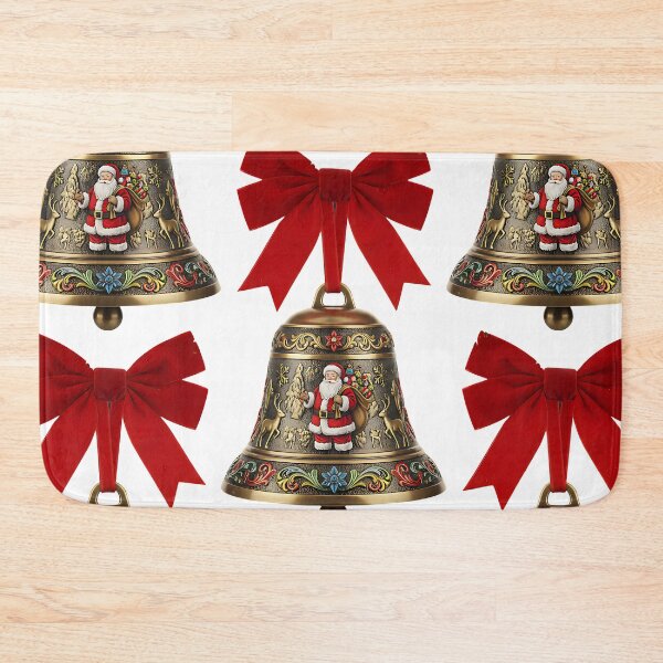 Item preview, Christmas bell with Santa Claus picture  designed and sold by Nalimkibard.