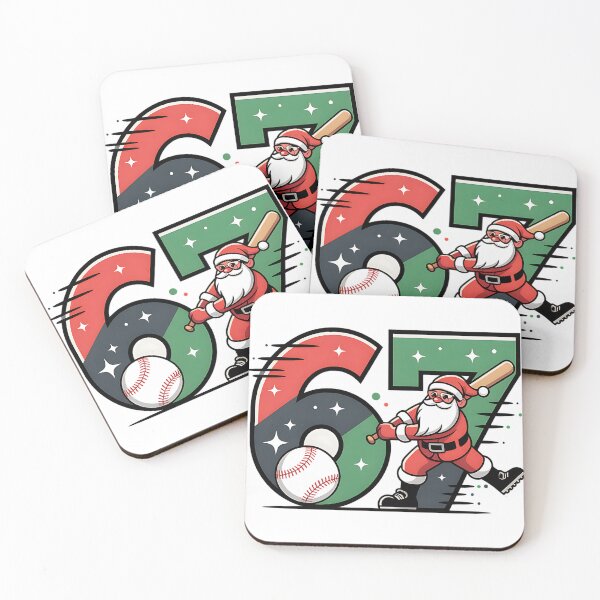 Item preview, christmas santa baseball six seven funny art designed and sold by ArtDesignTp.