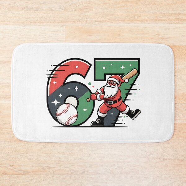 Item preview, christmas santa baseball six seven funny art designed and sold by ArtDesignTp.