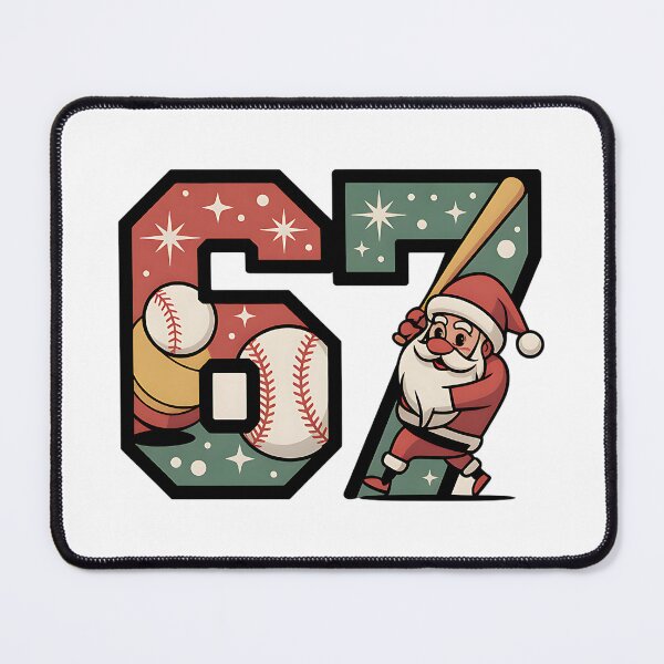Item preview, funny santa player six seven holiday baseball designed and sold by ArtDesignTp.