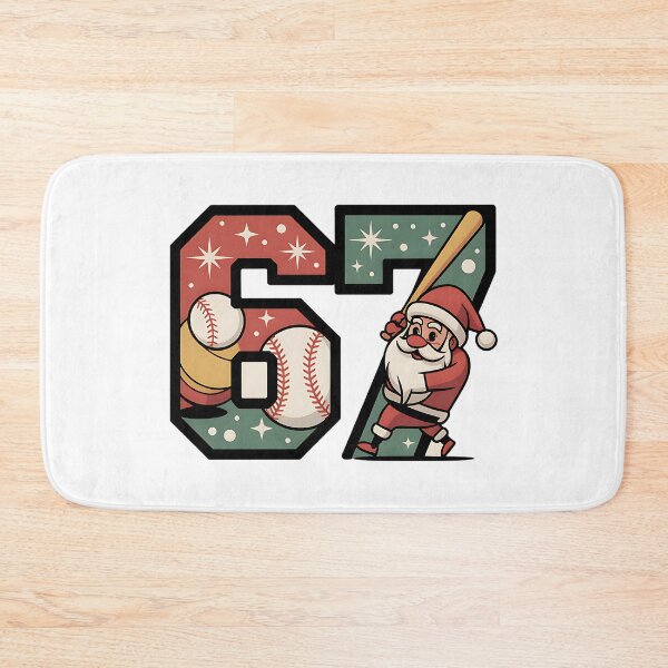 Item preview, funny santa player six seven holiday baseball designed and sold by ArtDesignTp.