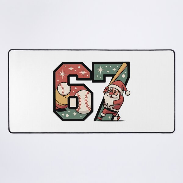 Item preview, funny santa player six seven holiday baseball designed and sold by ArtDesignTp.