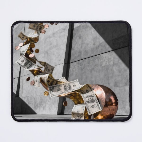 Item preview, Wealth in Motion: Surreal Money Flow Sculpture designed and sold by Serene Strokes Art.