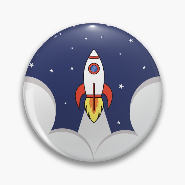 Item preview, Cartoon Rocket Takeoff Space Stars Flat Design Illustration Child designed and sold by CLC54.