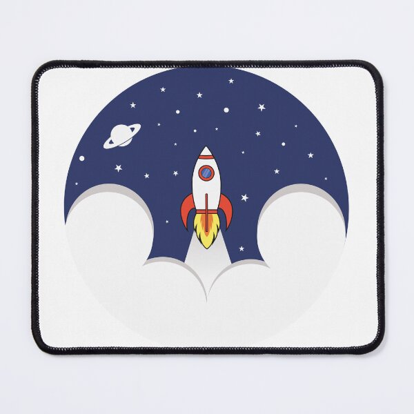 Item preview, Cartoon Rocket Takeoff Space Stars Flat Design Illustration Child designed and sold by CLC54.