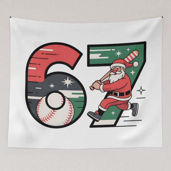 Item preview, santa baseball funny six seven christmas player designed and sold by ArtDesignTp.