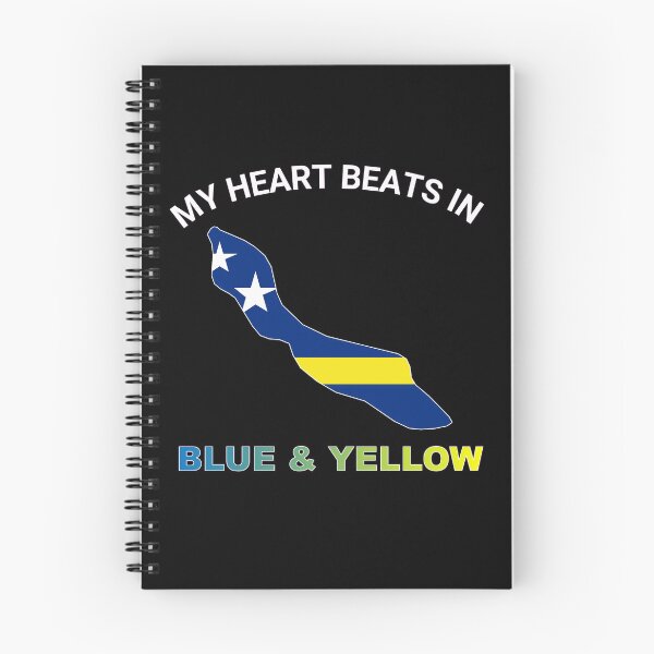 Item preview, Curacao Maritime Icon - My Heart Beats in Blue and Yellow designed and sold by FancifulDesign.