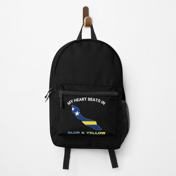 Item preview, Curacao Maritime Icon - My Heart Beats in Blue and Yellow designed and sold by FancifulDesign.