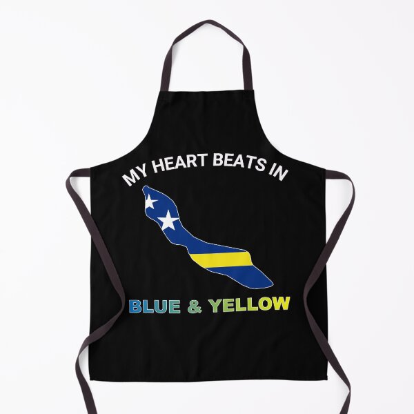 Item preview, Curacao Maritime Icon - My Heart Beats in Blue and Yellow designed and sold by FancifulDesign.