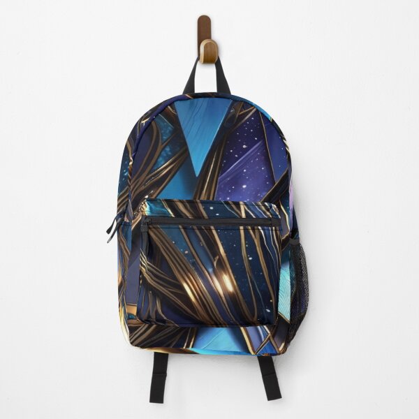 Item preview, Celestial Geometric Mosaic with Gold Fluid Accents designed and sold by Remix Vision.