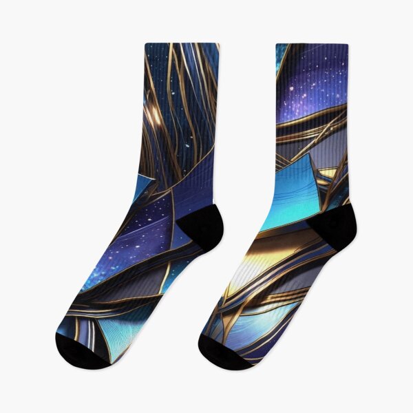 Item preview, Celestial Geometric Mosaic with Gold Fluid Accents designed and sold by Remix Vision.
