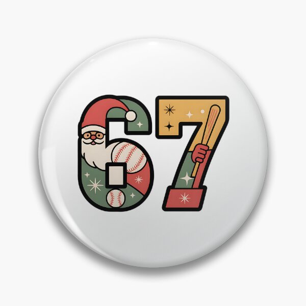 Item preview, funny six seven santa baseball christmas meme designed and sold by ArtDesignTp.
