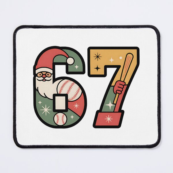 Item preview, funny six seven santa baseball christmas meme designed and sold by ArtDesignTp.