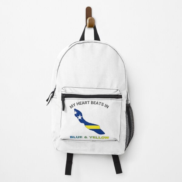 Item preview, Curacao Maritime Icon - My Heart Beats in Blue and Yellow designed and sold by FancifulDesign.