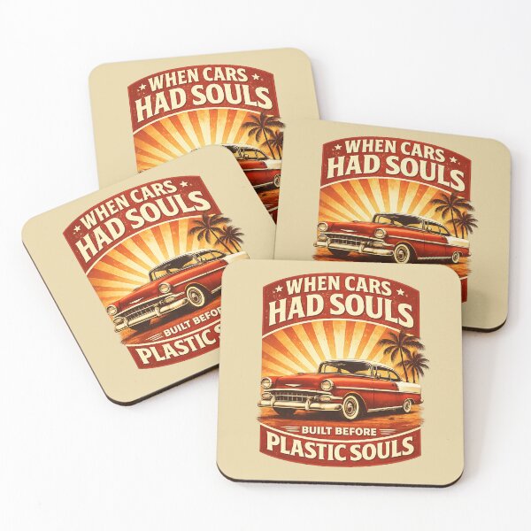 Item preview, When Cars Had Souls – Vintage Classic Car Art designed and sold by Retro Arabica.