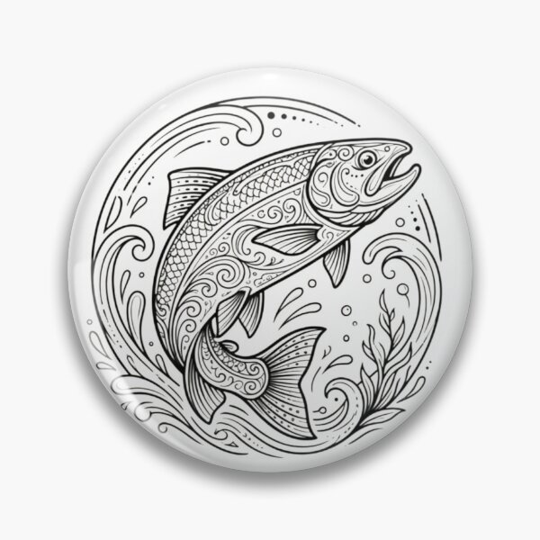 Item preview, leaping trout designed and sold by carpytops.