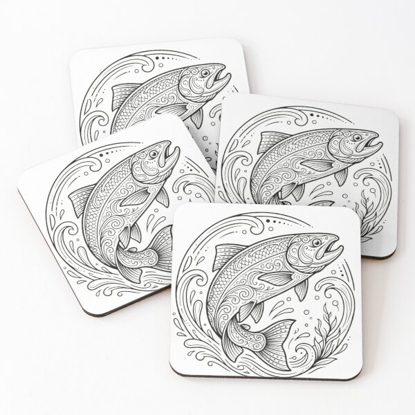 Item preview, leaping trout designed and sold by carpytops.