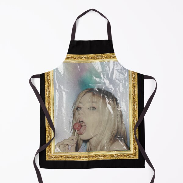 Item preview, Golden Frame Glam – Blonde Woman with Lollipop Surreal Collage Art designed and sold by HIGHSQUARE.