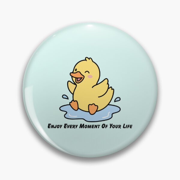 Item preview, Enjoy Every Moment Cute Chick Splashing Water Design – Happy Positive Aesthetic for Stickers, T-Shirts, A-Line Dresses & Gifts designed and sold by SyedaPrints.