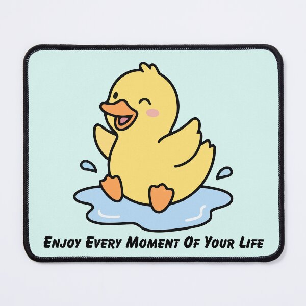 Item preview, Enjoy Every Moment Cute Chick Splashing Water Design – Happy Positive Aesthetic for Stickers, T-Shirts, A-Line Dresses & Gifts designed and sold by SyedaPrints.