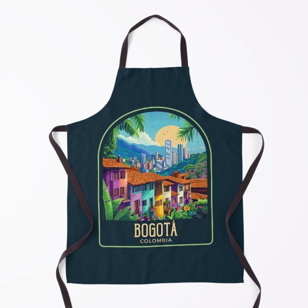 Item preview, Bogotá Vintage Travel Illustration designed and sold by HomeLivingCo.