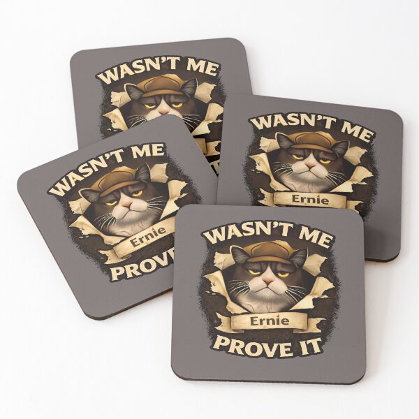 Item preview, Ernie - Wasn't Me... Prove It - Funny Cat Shirt/Domestic Cat Chaos/Cat Lover Gift  designed and sold by Halejo68.
