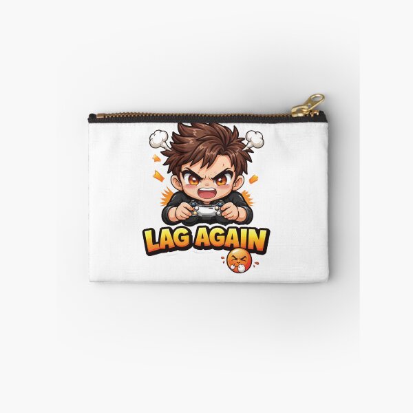 Item preview, Angry Gamer Chibi Sticker – “LAG AGAIN ?” Funny Gaming Rage Cute Kawaii Controller Boy Sticker designed and sold by Sidra digital art 8277237.