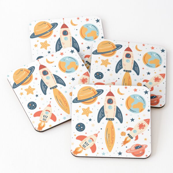 Item preview, Rockets and Planets Space Pattern Children's Colorful Illustration Baby Room designed and sold by CLC54.