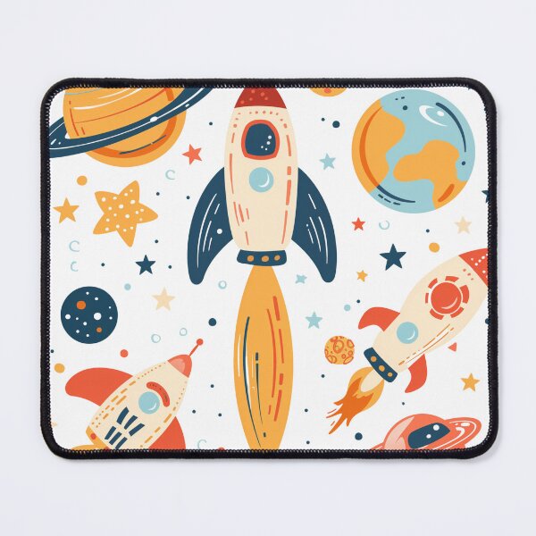 Item preview, Rockets and Planets Space Pattern Children's Colorful Illustration Baby Room designed and sold by CLC54.