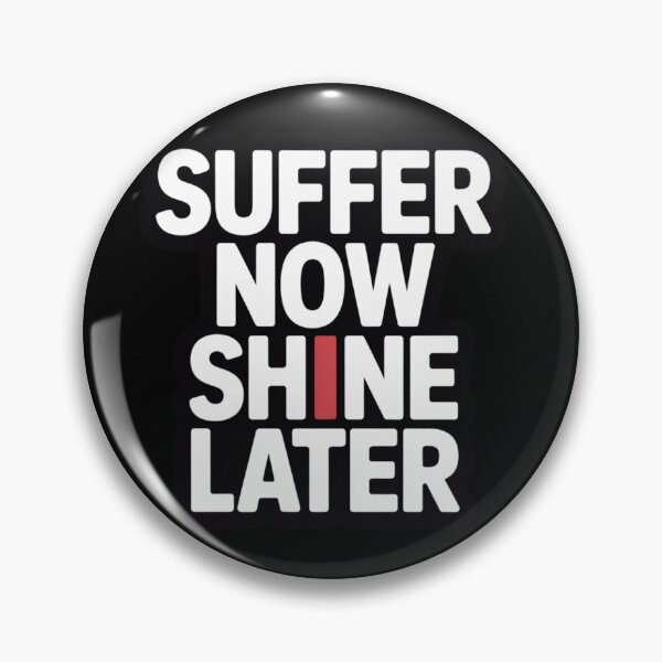 Item preview, Suffer Now Shine Later T-Shirt – Motivational Gym Streetwear designed and sold by EvolusionPro.