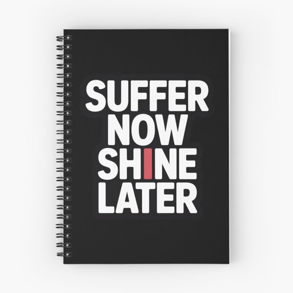 Item preview, Suffer Now Shine Later T-Shirt – Motivational Gym Streetwear designed and sold by EvolusionPro.