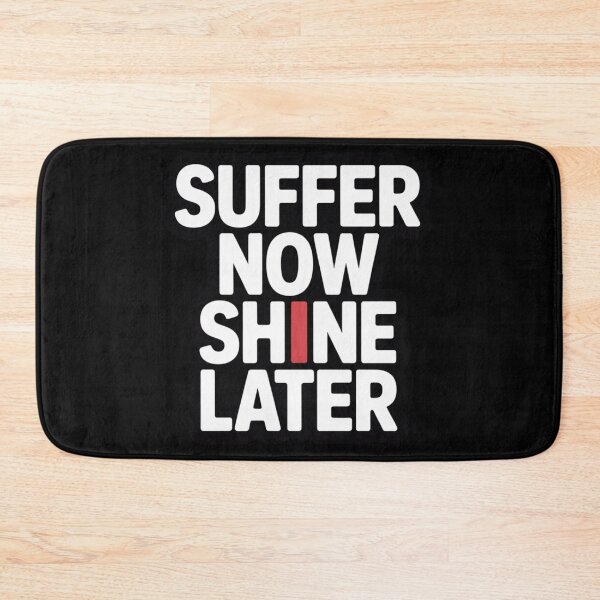 Item preview, Suffer Now Shine Later T-Shirt – Motivational Gym Streetwear designed and sold by EvolusionPro.