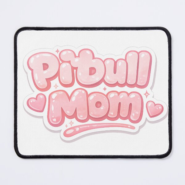 Item preview, Pitbull Mama soft Pink Bubble script designed and sold by My Pitbull Place.