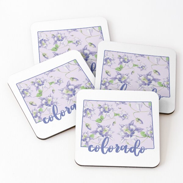 Item preview, Purple Columbine Floral Colorado designed and sold by LaynieBugStickerCo.