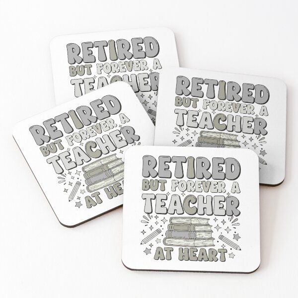 Item preview, forever a teacher at heart retirement legacy art designed and sold by ArtDesignTp.